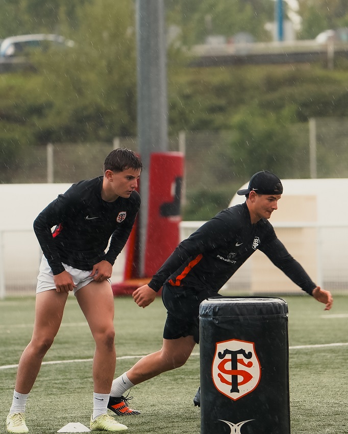 Paul Berges et Lucien Richardis, entraînement Espoirs 23/24