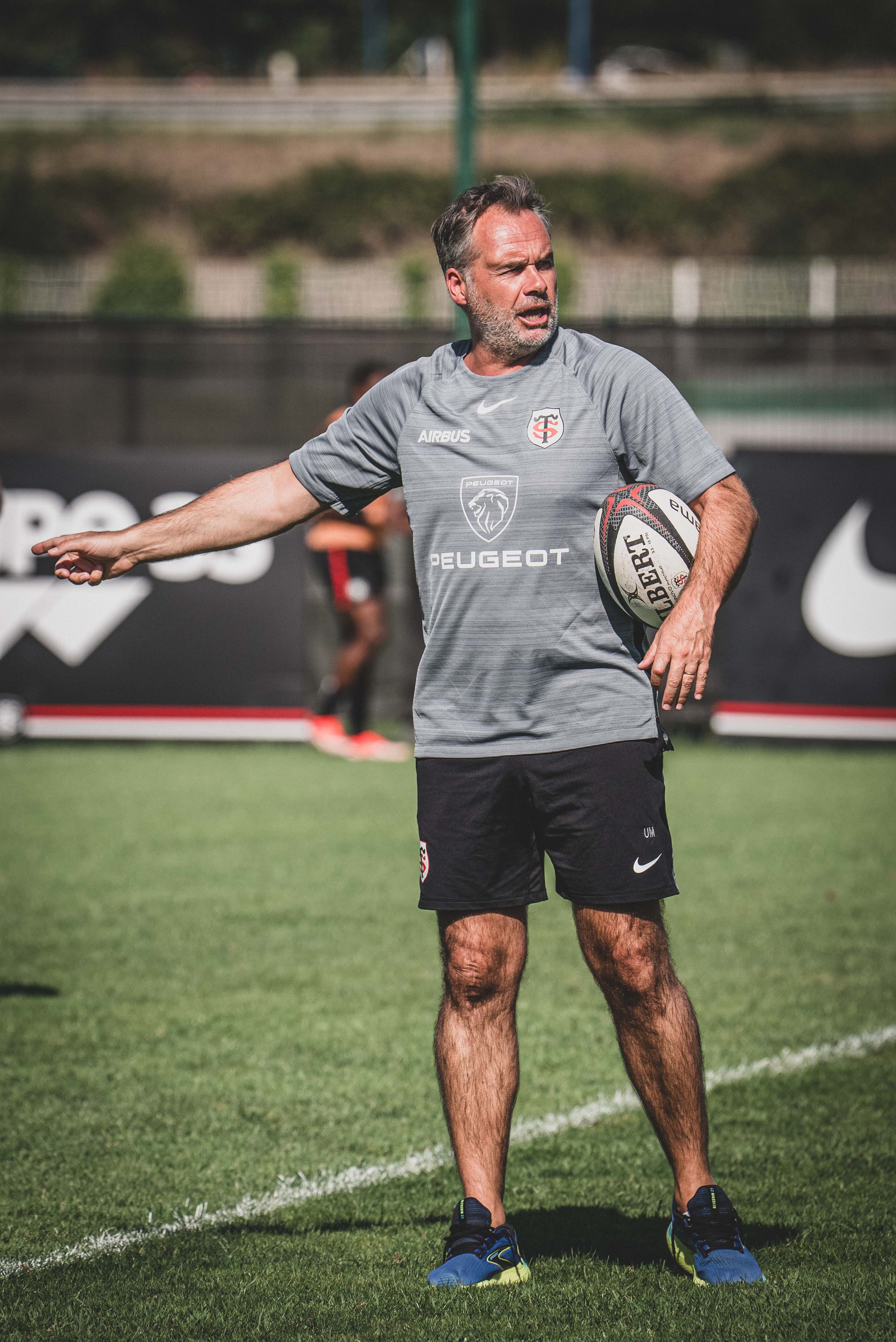 Ugo Mola  à l'entrainement