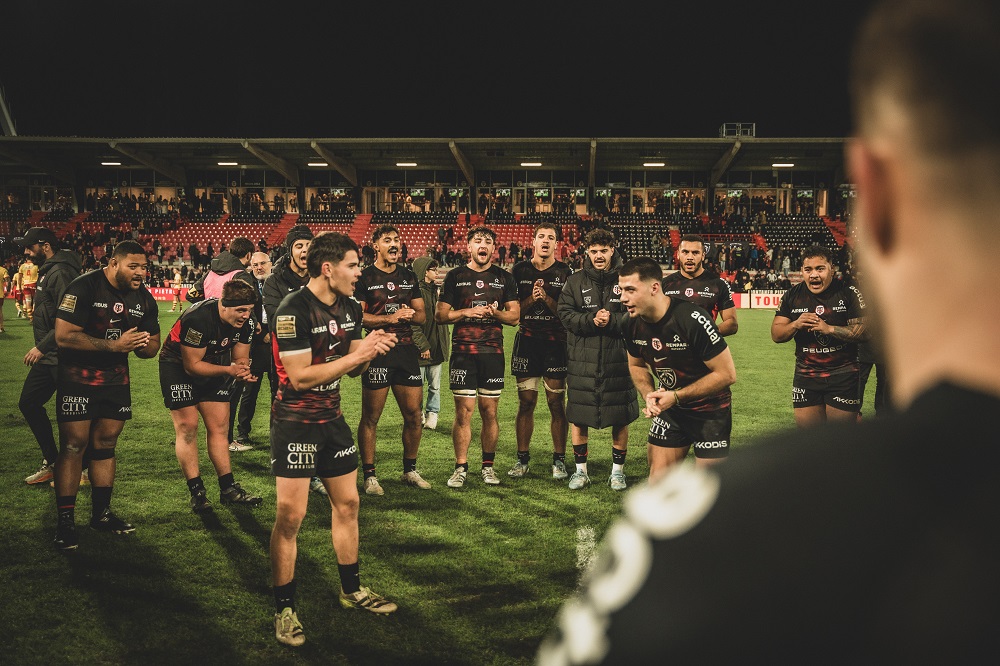 Simon Daroque et Matias Remue lors du patia de la J10 du Top14 24/25 ST vs USAP