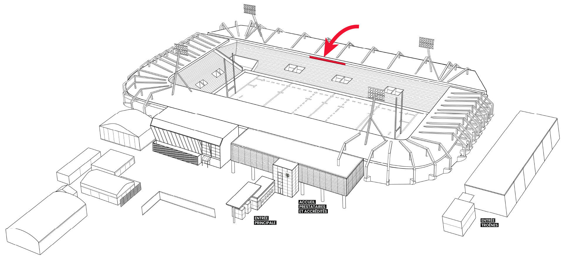 Plan du Stade Ernest-Wallon, Salon 1907
