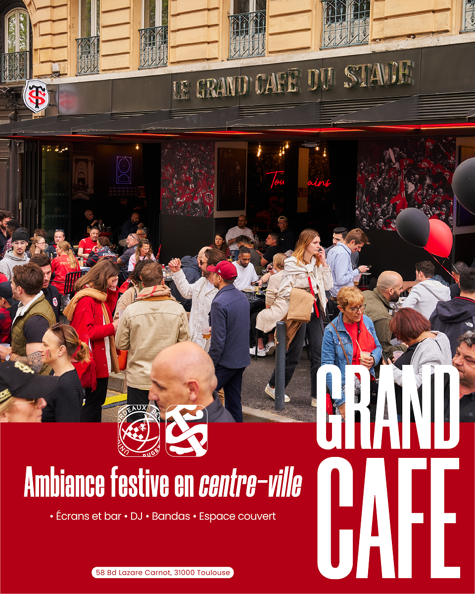 Grand Café du Stade, QG des Rouge & Noir, demi-finale Investec Champions Cup 24/25