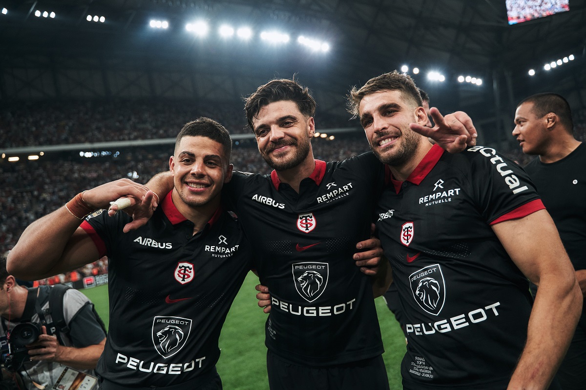 Romain Ntamack, célébration finale Top 14 23/24