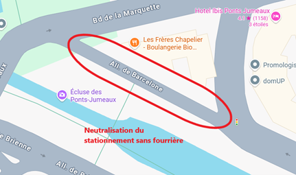 Les 10km du Stade, circulation perturbée allées de barcelone