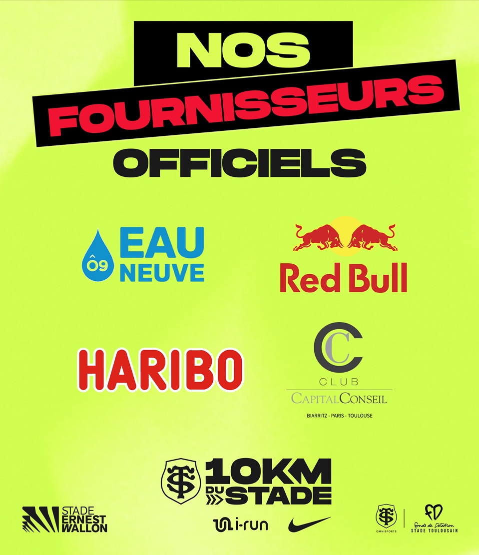 10km du Stade 2025 - Nos fournisseurs