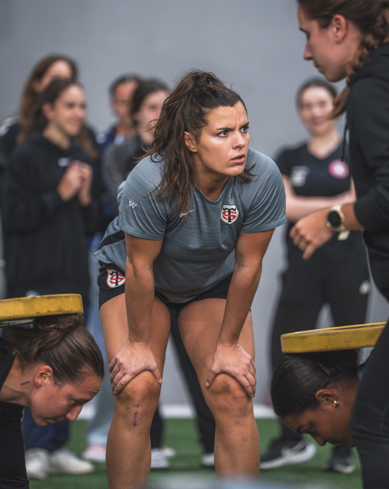 Brandy Cazorla à une séance de muscu 25/26