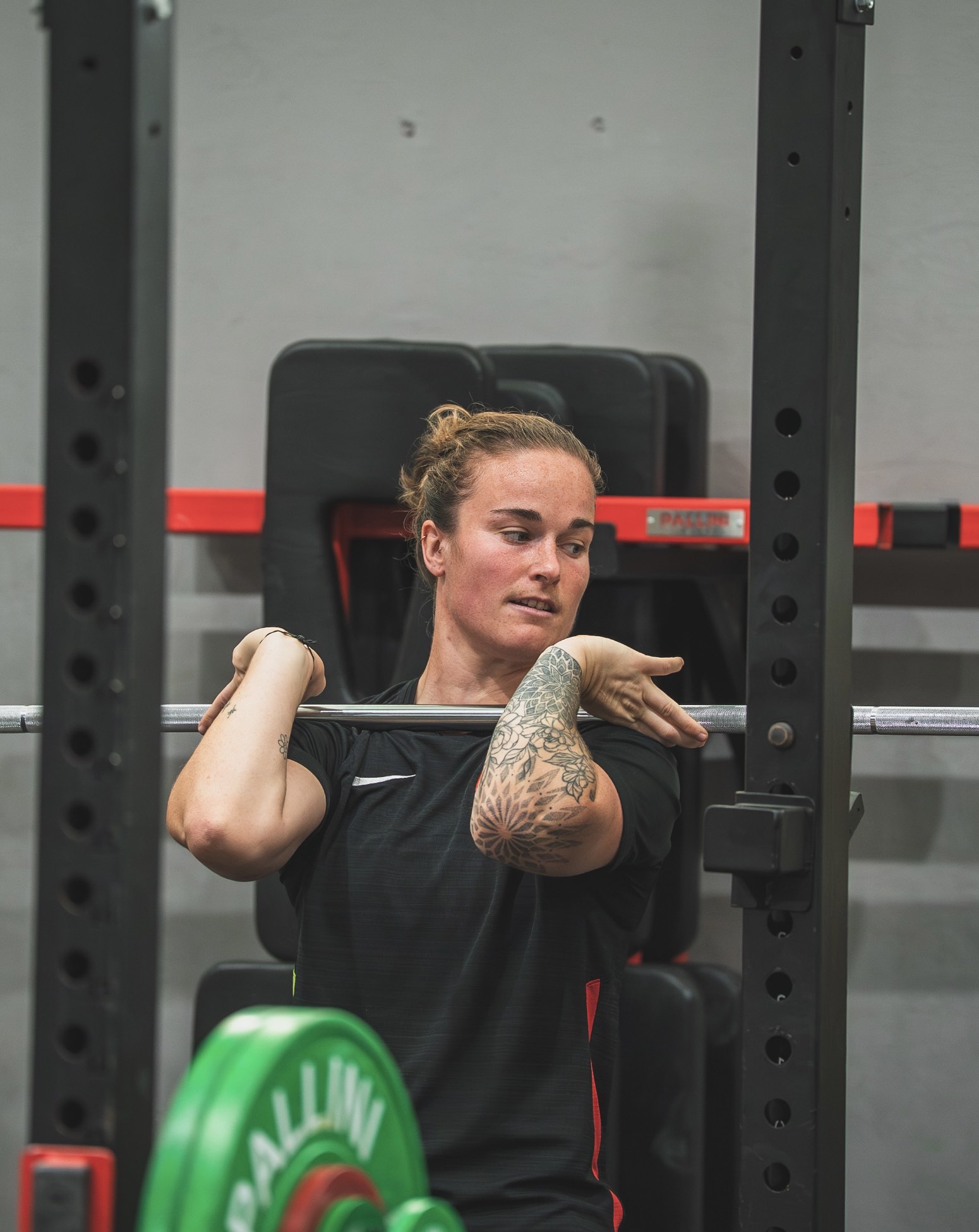 Charlotte Escudero à une séance de muscu 25/26