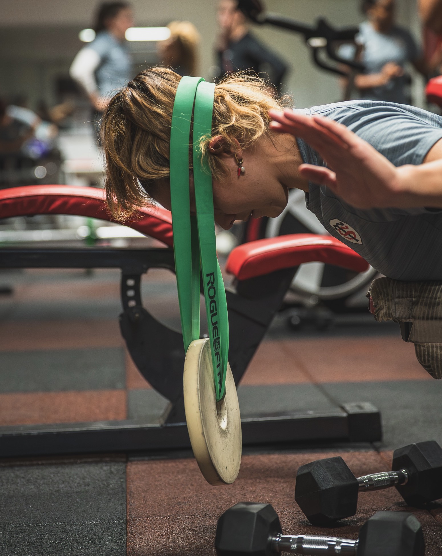 Lou Roboam à une séance de muscu 25/26