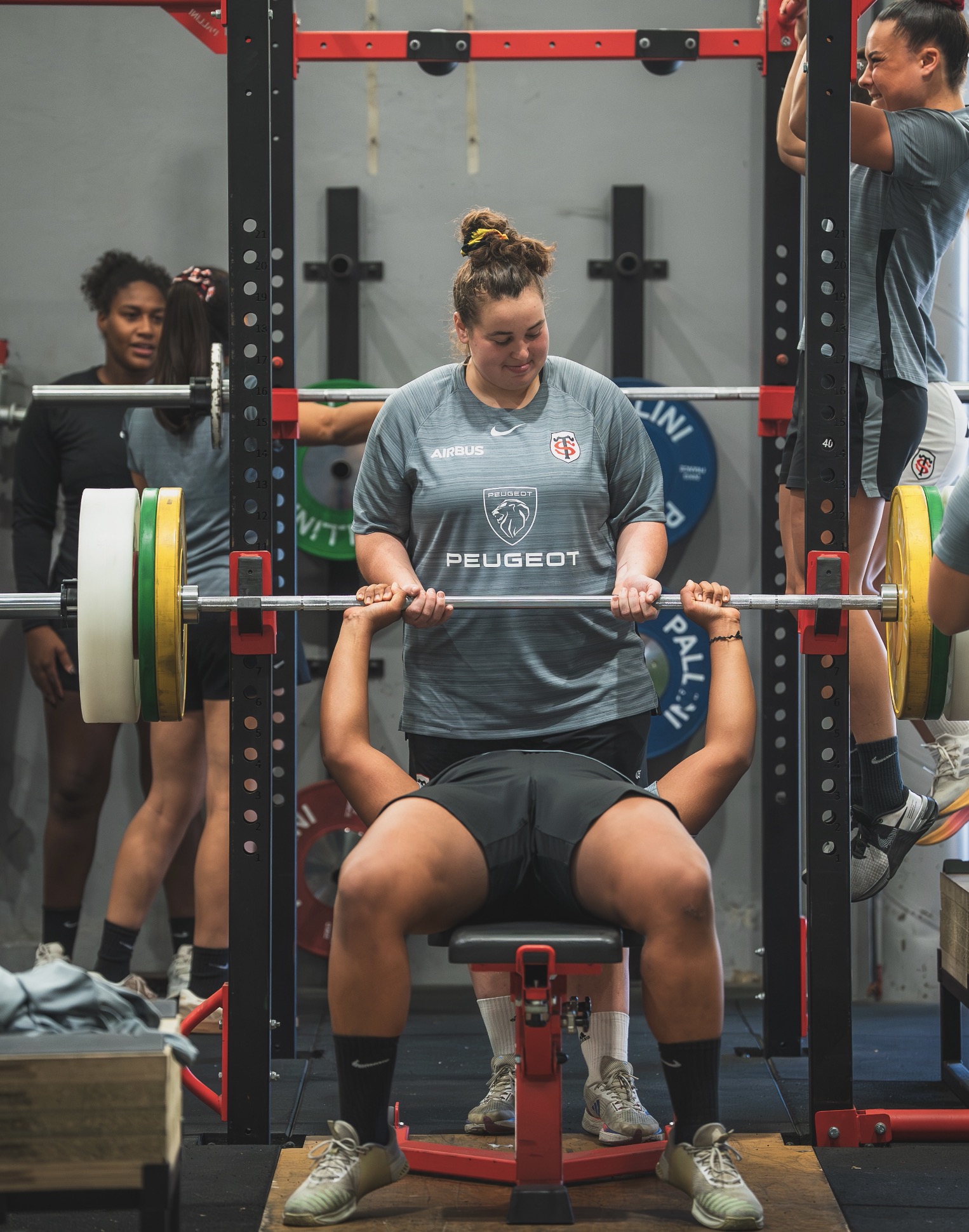 Zélie Reulet à une séance de muscu 25/26