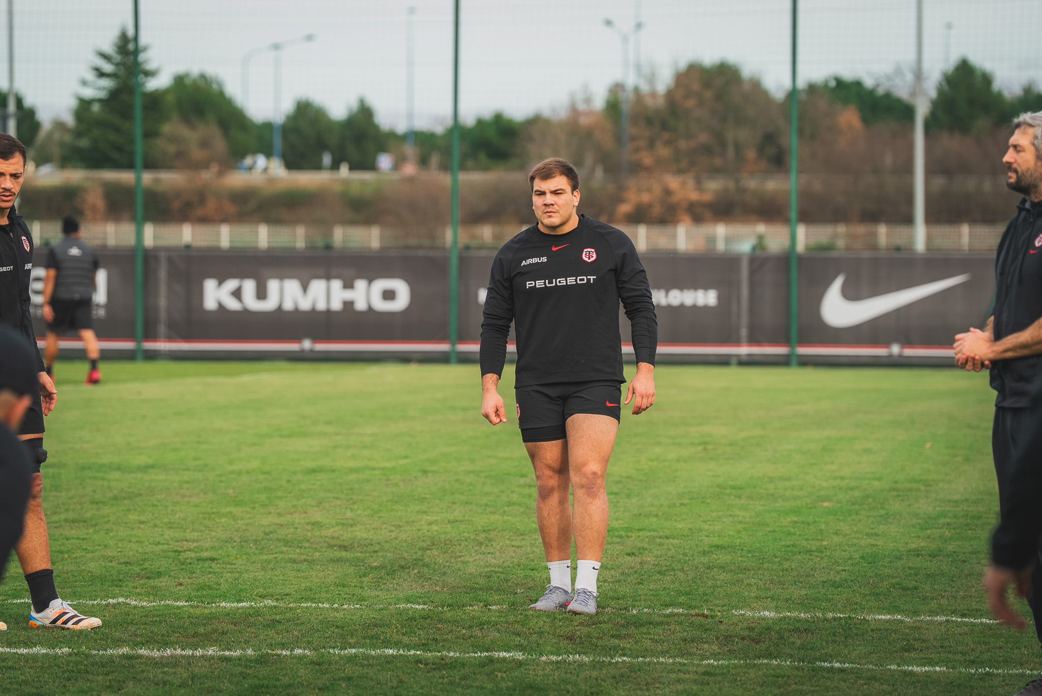 Tomas Rapetti dans l'alignement en touche