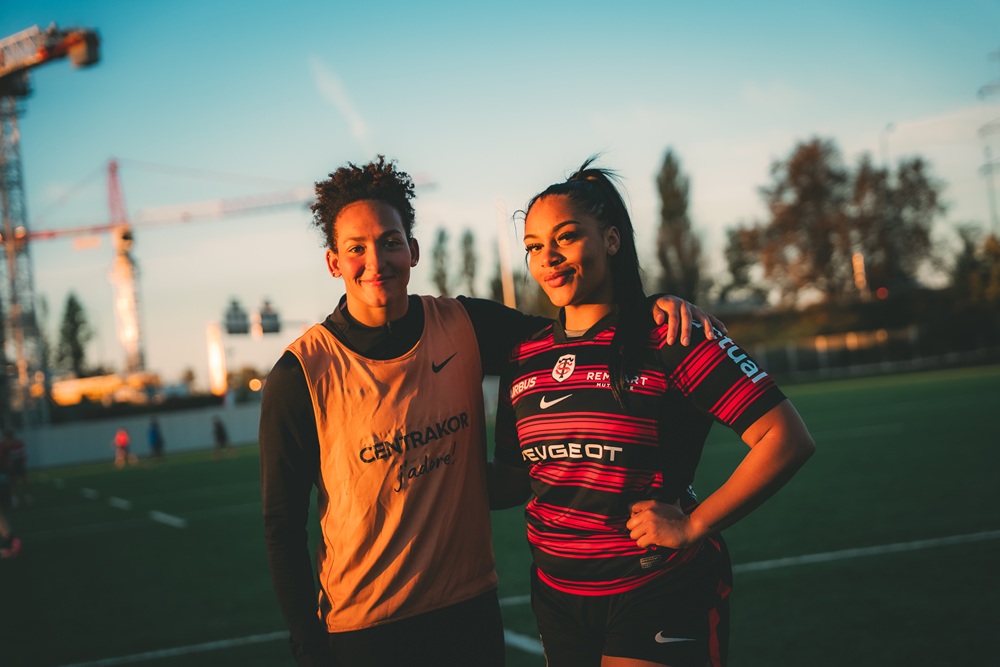 Ambre MWAYEMBE et Kelly ARBEY joueuses du Stade Toulousain