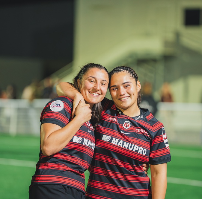 Maëlle Picut et Eline Folituu joueuses du Stade Toulousain