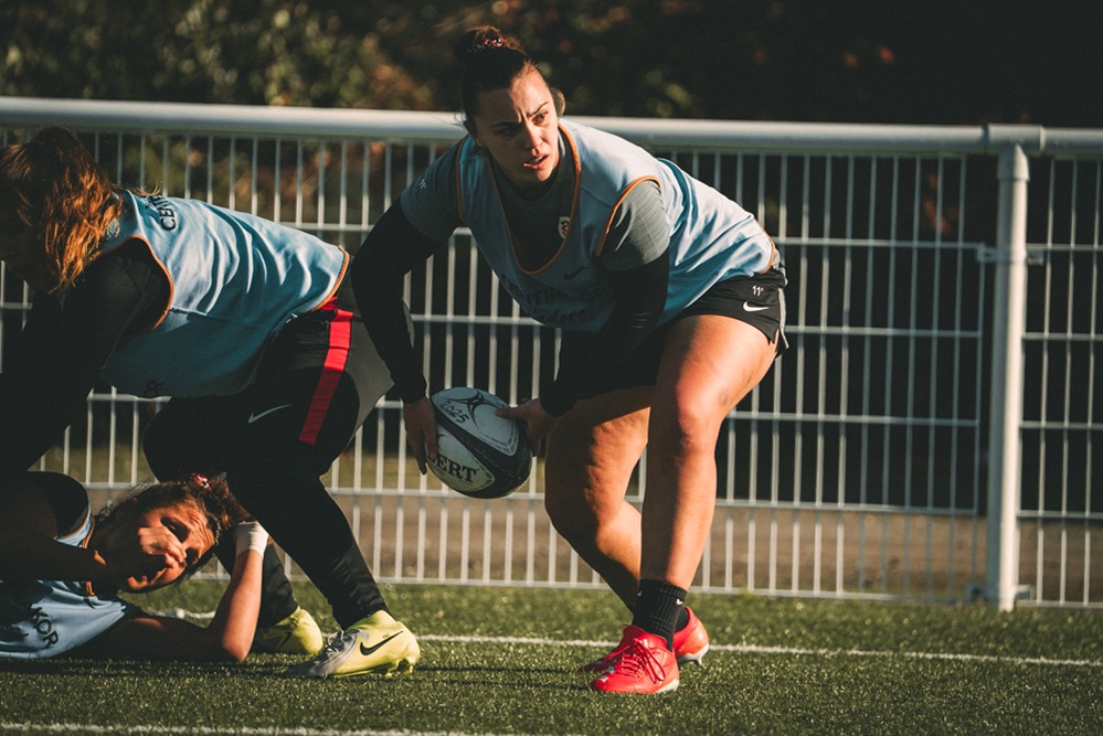 Eva Tougne joueuse du Stade Toulousain en action