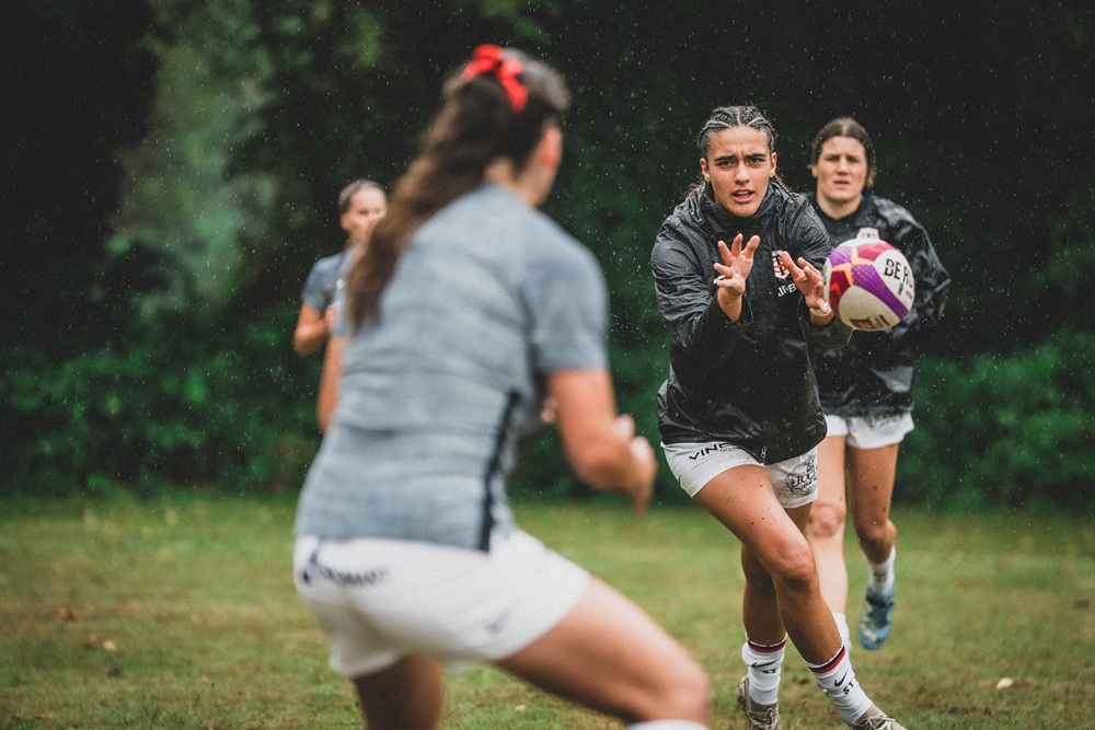 Aëlig Tregouet joueuse du Stade Toulousain en action