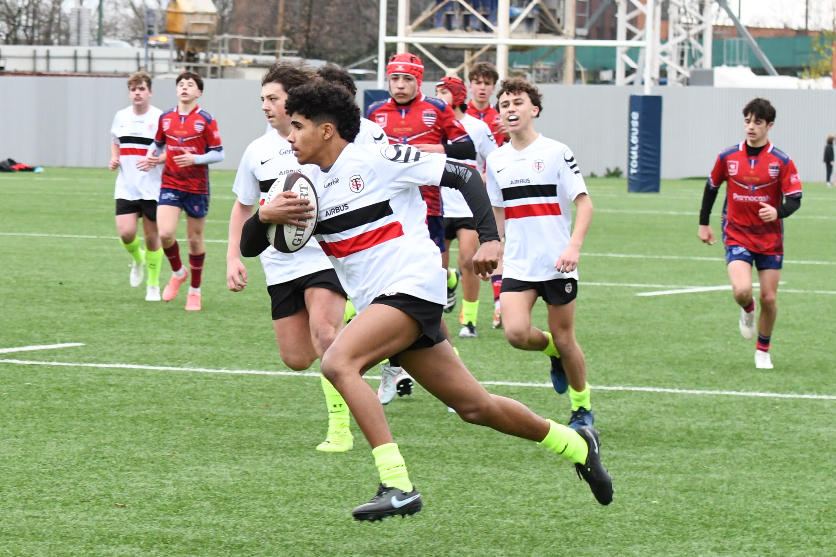 Joueur Cadets B face à Béziers 