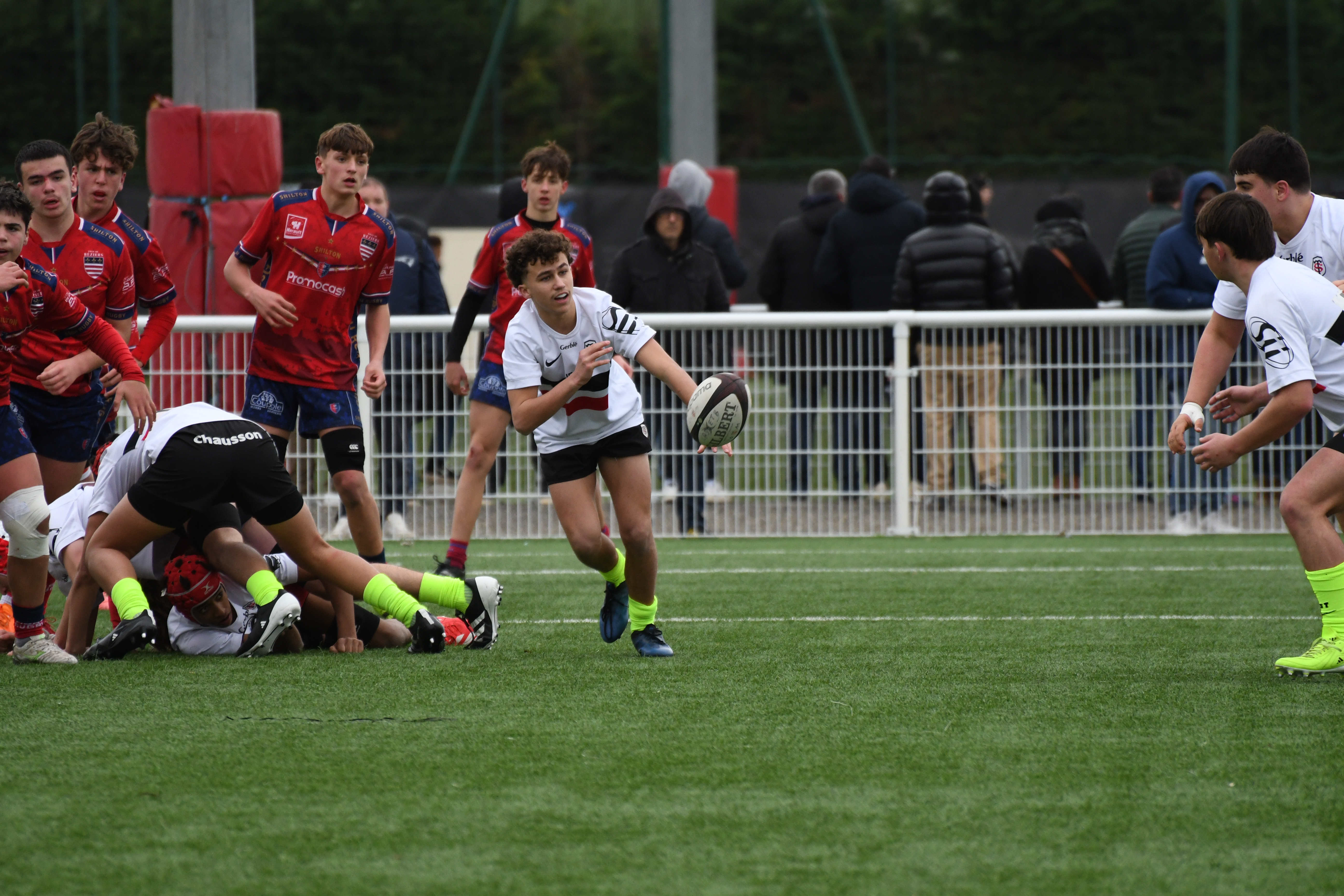 Joueur Cadets B face à Béziers 