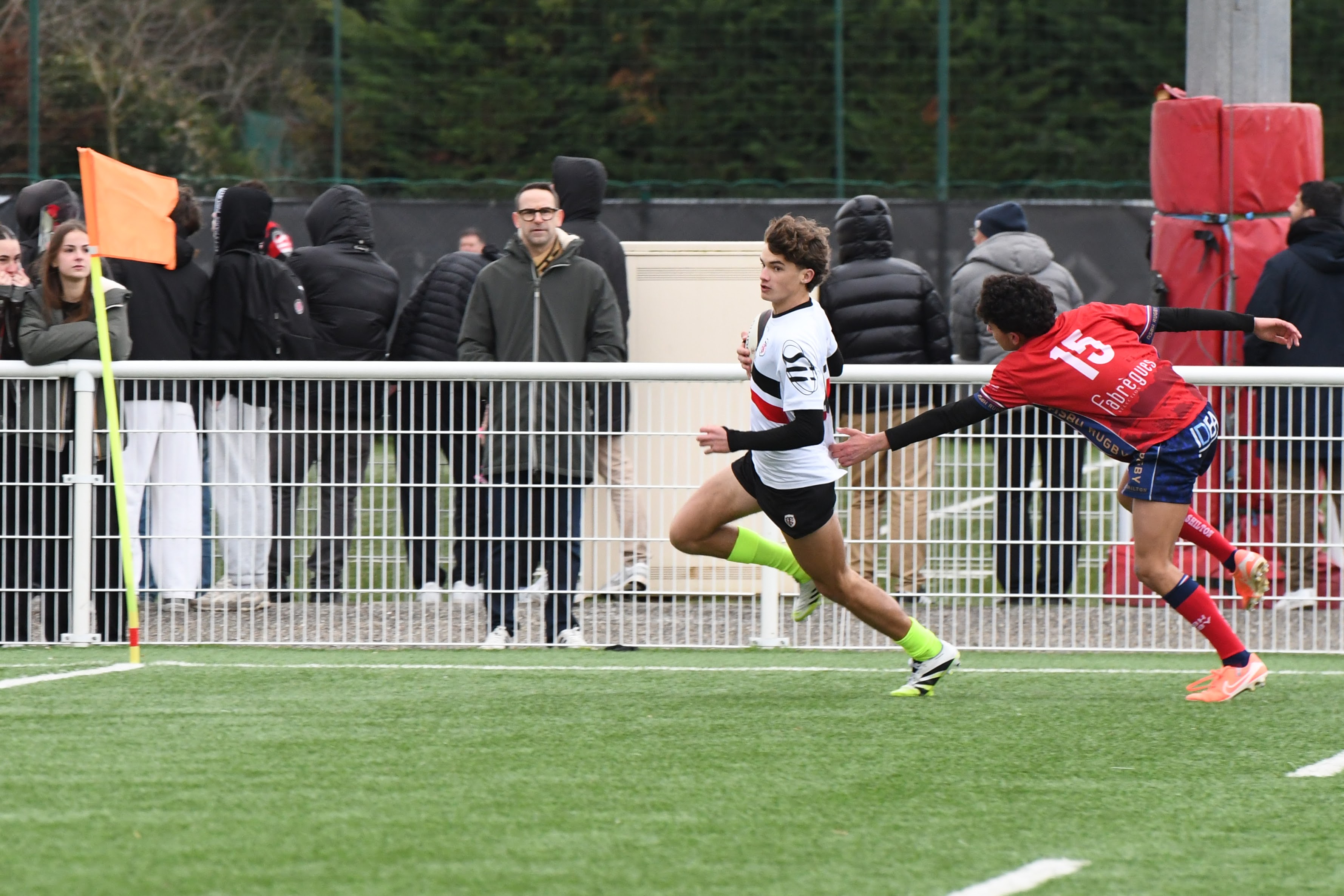 Joueur Cadets B face à Béziers 