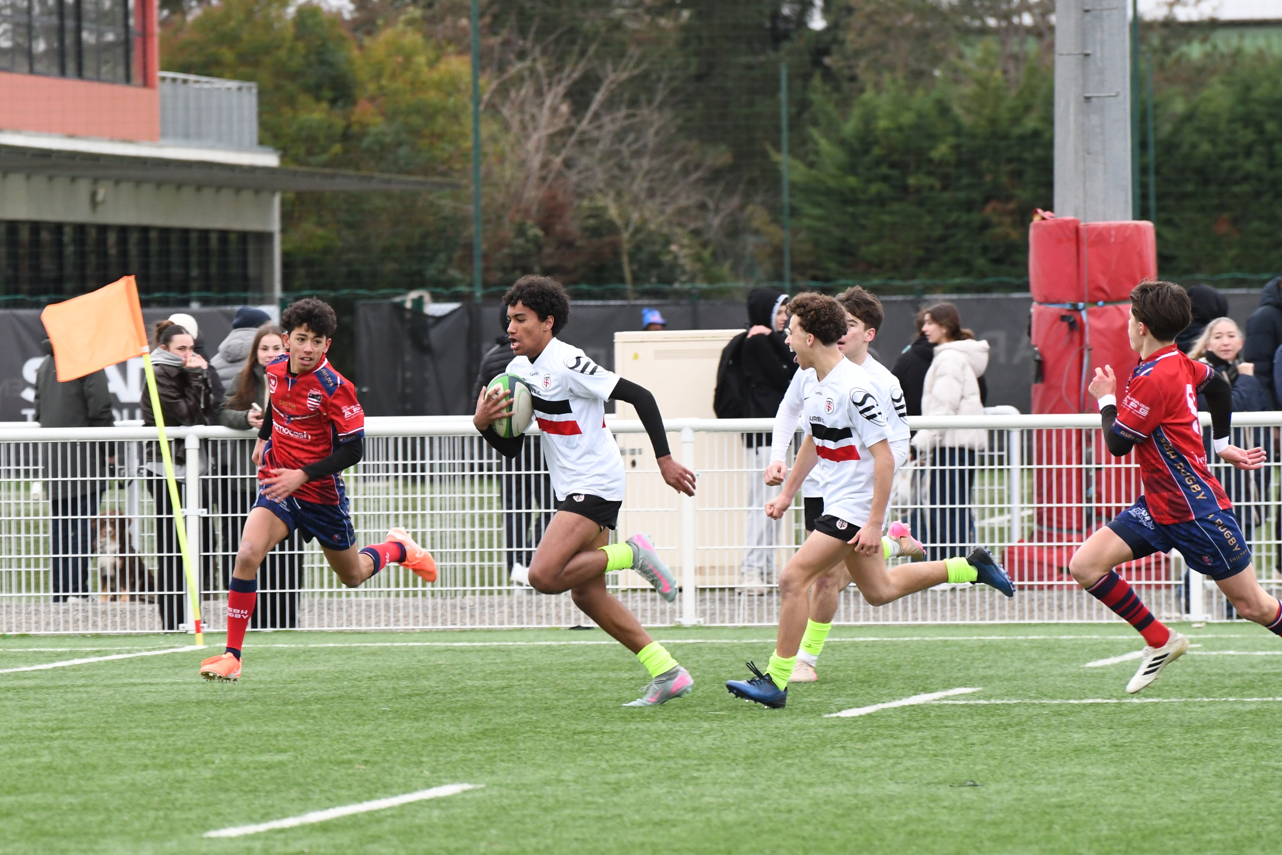 Joueur Cadets B face à Béziers 
