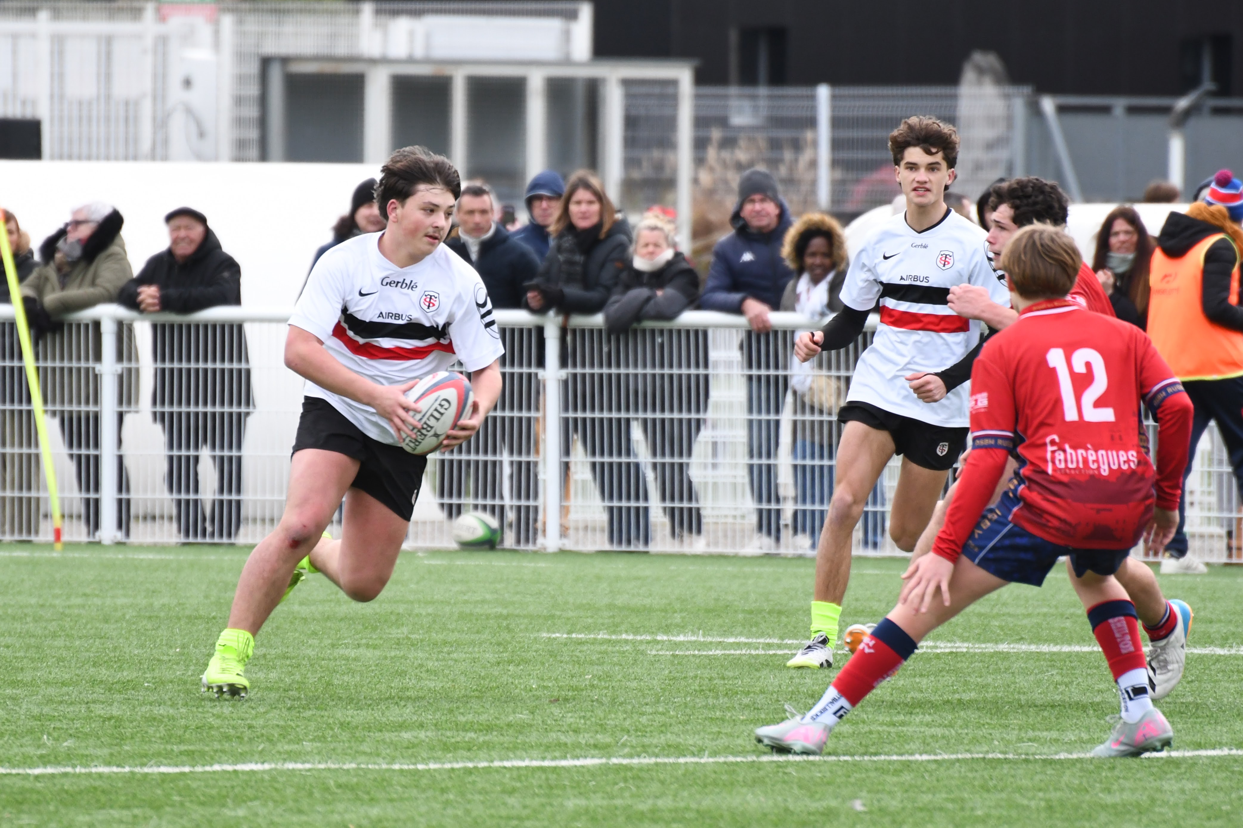 Joueur Cadets B face à Béziers 