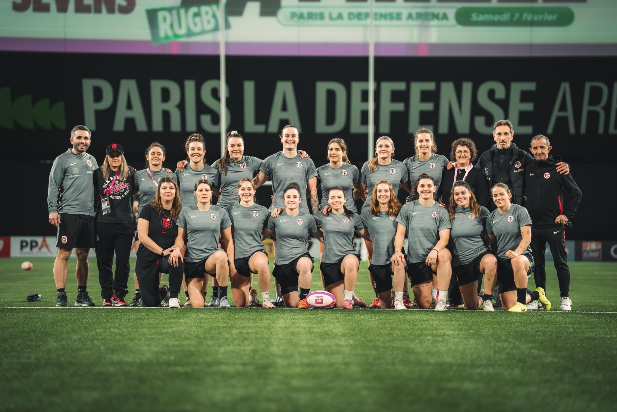 L'équipe lors de la mise en place